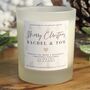 Couple Christmas Gift Personalised Scented Candle, thumbnail 1 of 7