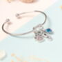 Personalised Paw Print Silver Bracelet Dog Lovers Gift, thumbnail 6 of 10