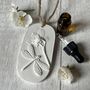 Dragonfly And Snowdrop Car Air Freshener Botanical Hanging Diffuser, thumbnail 3 of 4