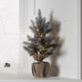 Aspen Pre Lit Mini Frosted Artificial Christmas Tree, thumbnail 1 of 4