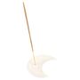 Ceramic Crescent Moon Incense Stick Holder White, thumbnail 2 of 2