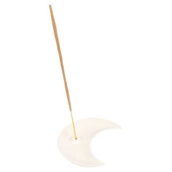 Ceramic Crescent Moon Incense Stick Holder White, 2 of 2