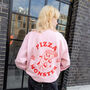 Pizza Monster Women's Back Print Sweatshirt, thumbnail 1 of 10