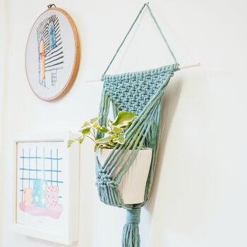 D.I.Y. Macrame Wall Plant Hanger Kit, 7 of 8