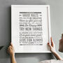 Personalised Family House Rules Print, thumbnail 1 of 7