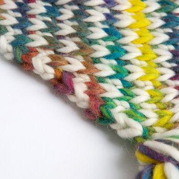 Ellie Rainbow Blanket Easy Knitting Kit, 5 of 9