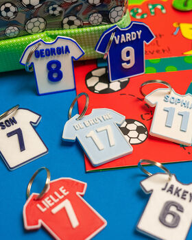 Personalised Football Shirt Keyring, 3 of 3