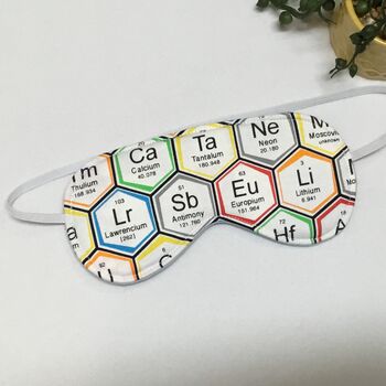 Periodic Table Print 100% Cotton Eye Mask For Kids, 4 of 4