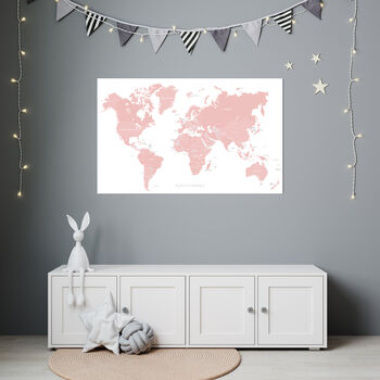 Personalised Travel Pin Map, 4 of 6