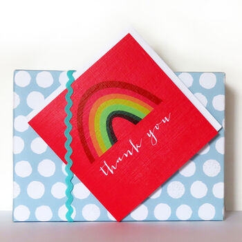 Rainbow Thank You Card, 4 of 5