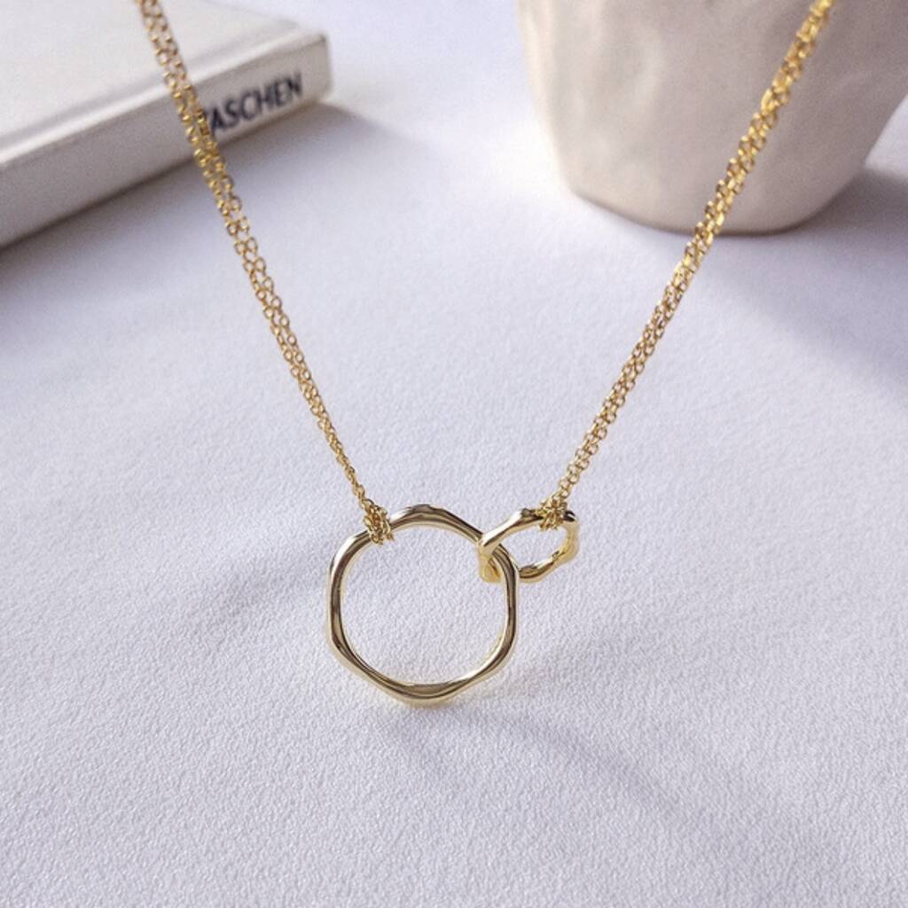 Gold Plated Forever Linked Infinity Necklace By My Posh Shop