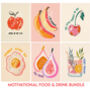 Set Of Six Food And Drink Themed Art Prints Bundle, thumbnail 6 of 8