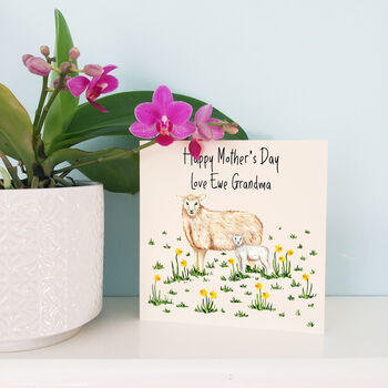 Personalised Sheep And Lamb Mother's Day Card, 2 of 6