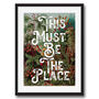 This Must Be The Place Quote Typography Art Print, thumbnail 2 of 4