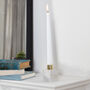 Contemporary Ivory Marble Candlestick, thumbnail 1 of 3