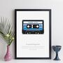 Personalised Cassette Tape Print, thumbnail 3 of 10