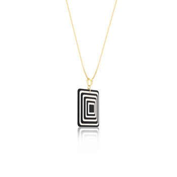 Matching Earrings And Necklace Set | Black And White, 8 of 10