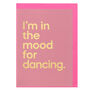 'I'm In The Mood For Dancing' Streamable Song Card, thumbnail 1 of 2