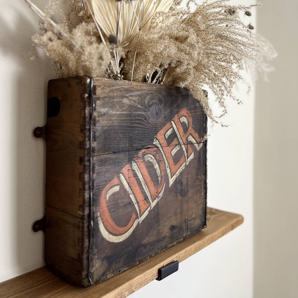 Vintage Wooden Cider Box Crate, 1 of 5