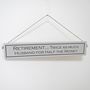 'Retirement' Hand Painted Wooden Sign, thumbnail 2 of 4