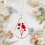 Sterling Silver Poppy Necklace, thumbnail 1 of 8