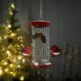 Robins On Bird Feeder Hanging Christmas Decoration, thumbnail 1 of 2