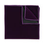 Mens Purple Velvet Bow Tie And Pocket Square, thumbnail 3 of 3