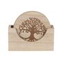 Set Of Four Tree Of Life Engraved Coasters, thumbnail 2 of 5