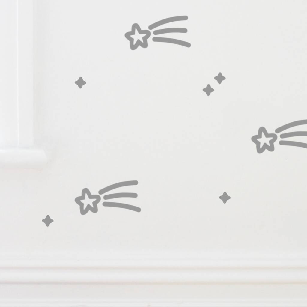 Shooting Star Wall Stickers By Little Chip