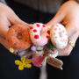 Donut Shaped Wool Felt Hair Ties, thumbnail 1 of 4