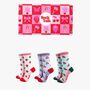 Summer Fruits Bamboo Socks Gift Set For Women, thumbnail 1 of 4