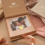 Personalised Esme Birthday Disc And Birthstone Name Necklace Photo Gift Set, thumbnail 3 of 12