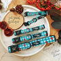 Festive Plaid Christmas Dog Collar, thumbnail 4 of 9