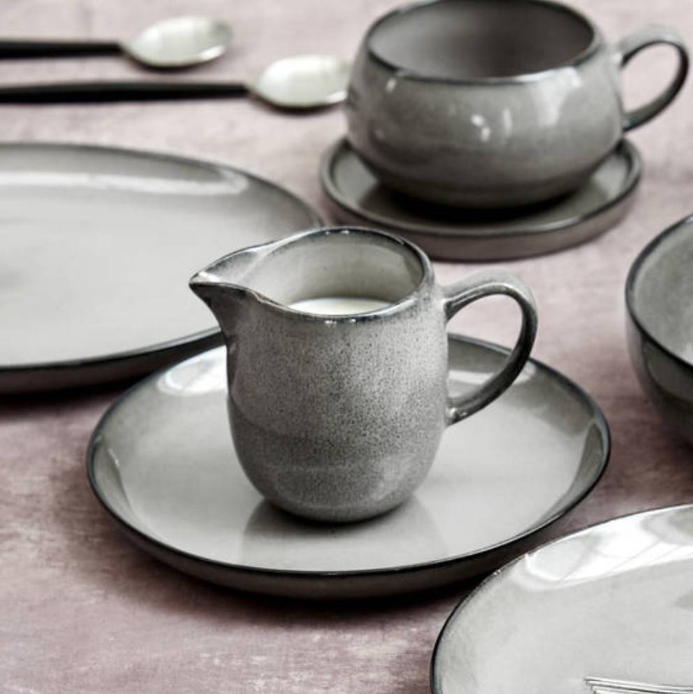 Grey Amara Ceramic Jug By Ella James