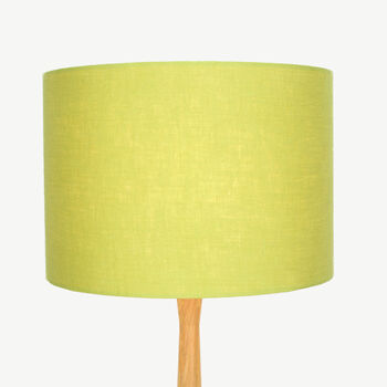 Linen Lime Green Lampshade, 2 of 9