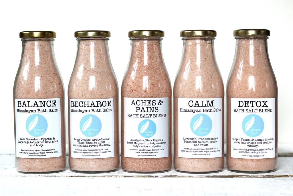 calm himalayan crystal bath salts by corinne taylor
