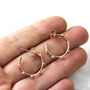 Gold Plated Sterling Silver Multicolour Hoop Earrings, thumbnail 2 of 10