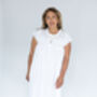 Women's Personalised White Cotton Rosebud Nightdress, thumbnail 5 of 7