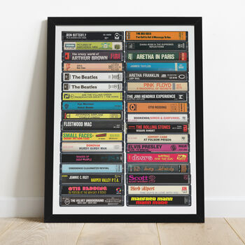 Personalised 57th Birthday Print Music From 1968, 3 of 9