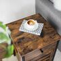 Nightstand Side Table With Drawer And Shutter Cabinet, thumbnail 4 of 6