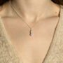 Three Pearl Drop Necklace, thumbnail 3 of 6