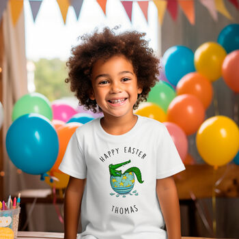Personalised Kids Crocodile T Shirt, 2 of 2