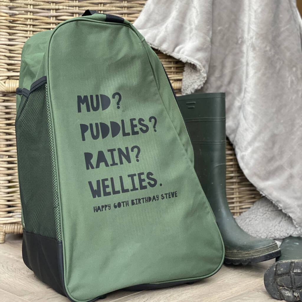 Personalised Welly Boot Bag, 1 of 2