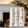 A4 Christmas Art Print, Santa Please Stop Here, Family Christmas, Children's Christmas, thumbnail 1 of 5
