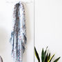 Personalised Ice Blue Florals Square Scarf, thumbnail 3 of 8