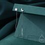 Sterling Silver Asymmetric Moon And Star Dangle Threaders Earrings, thumbnail 1 of 12