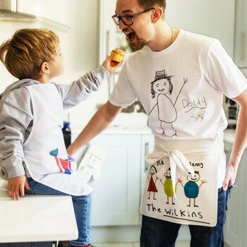 Personalised Men's T Shirt With A Child's Drawing, 7 of 7