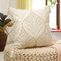 Artisanal Embroidered Cushion Cover With Tassels, thumbnail 1 of 3