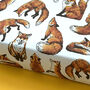 Fox Watercolour Wrapping Paper Set, thumbnail 5 of 5