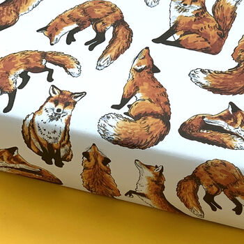 Fox Watercolour Wrapping Paper Set, 5 of 5